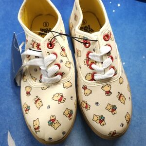 Chibi Winnie the Pooh Canvas Shoes Yellow Size 6
